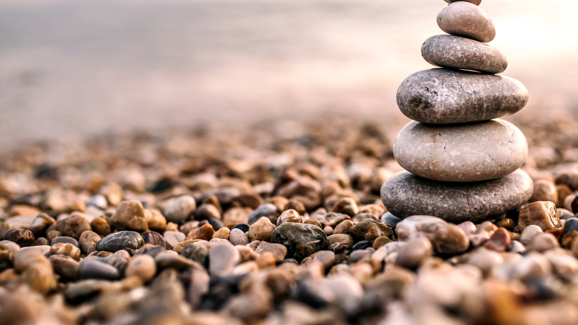 Stenar på en strand